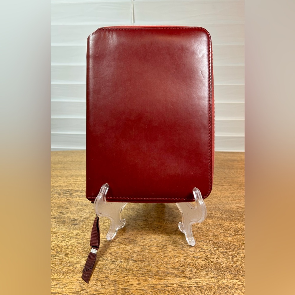 Acne Studios Burgundy Leather Case